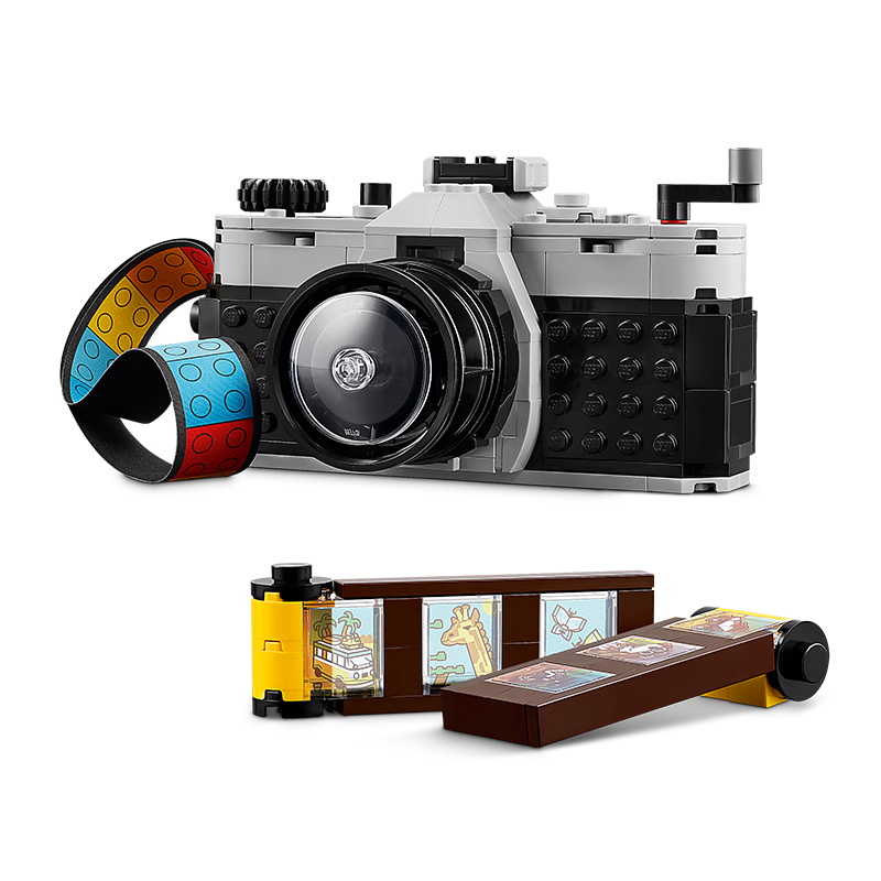 LEGO Building Blocks 31147 Vintage Camera Toy for Boys And Girls, Children's Graduation Gift, Home Decor Ornament
