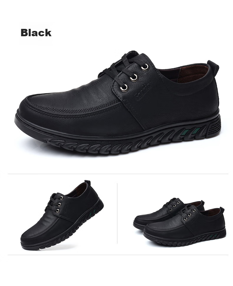 CARTELO Casual Leather Shoes for Men, Soft-Soled Comfortable Driving Shoes, Stylish Business Casual Shoes, 30963 Black, Size 41 19