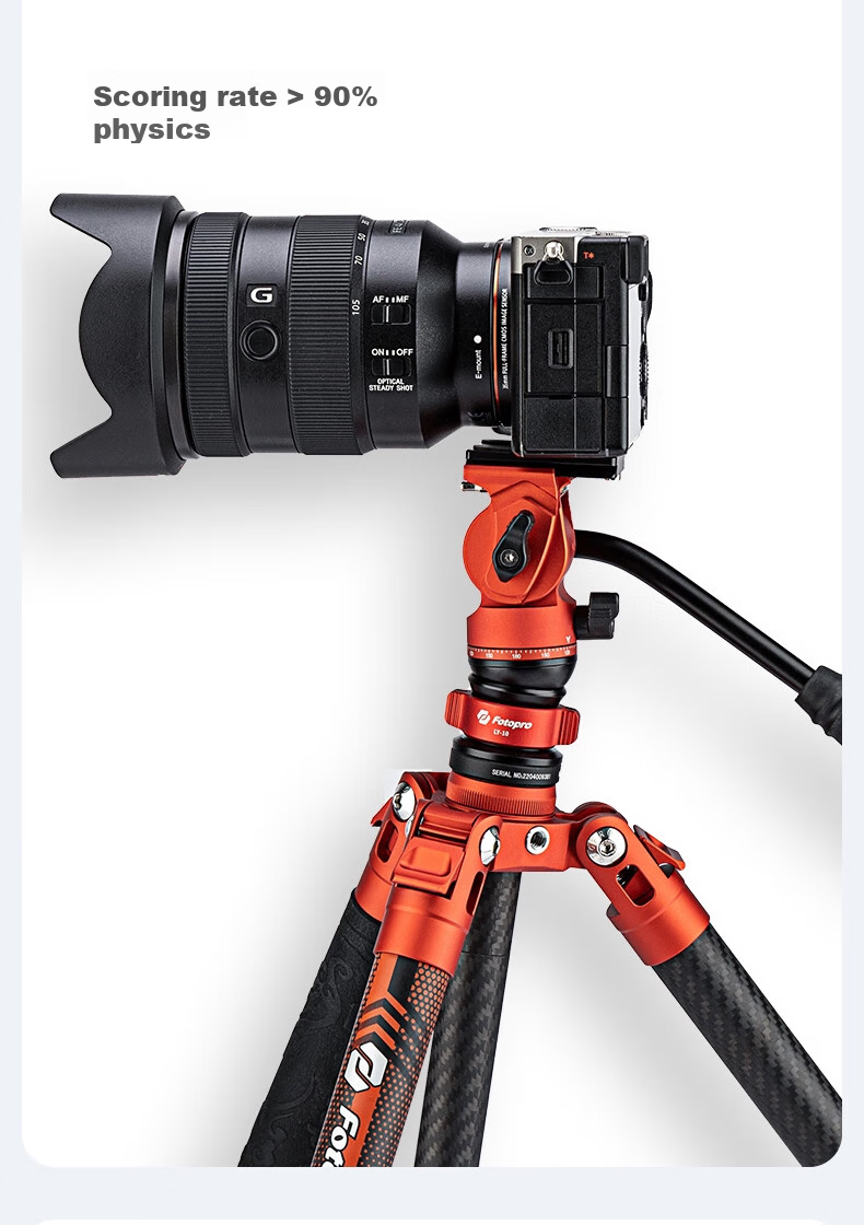 Fotopro LY-10pro Universal Photography And Video Camera Mirrorless Hydraulic Tripod Ball Head Mini Spherical Level Bowl Base 7