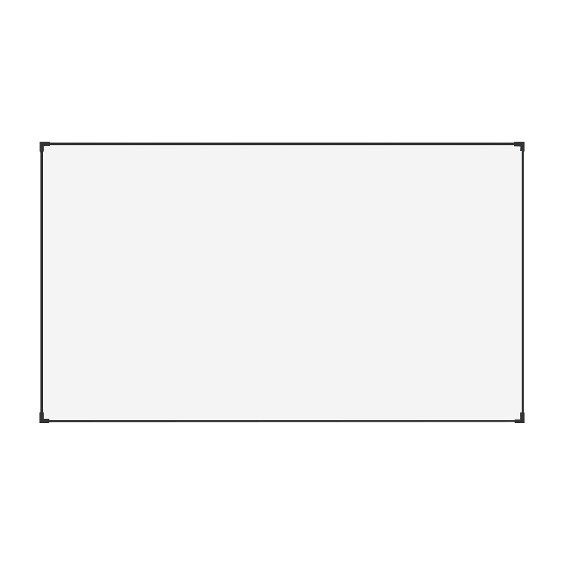 JINGMI 100-inch 16:9 Ultra-Narrow Frame Projection Screen K1 Soft White Home Theater Wall-Mounted Projector Screen for Living Room and Bedroom