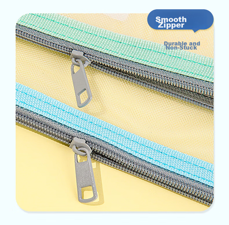 Jindeli 5 A4 Transparent File Folders for Elementary And Middle School Students, Subject Classification Pouches with Zipper, Book And Homework Storage Bags, Handheld Pouches for Stationery And Tutoring Supplies FB8779-5 11