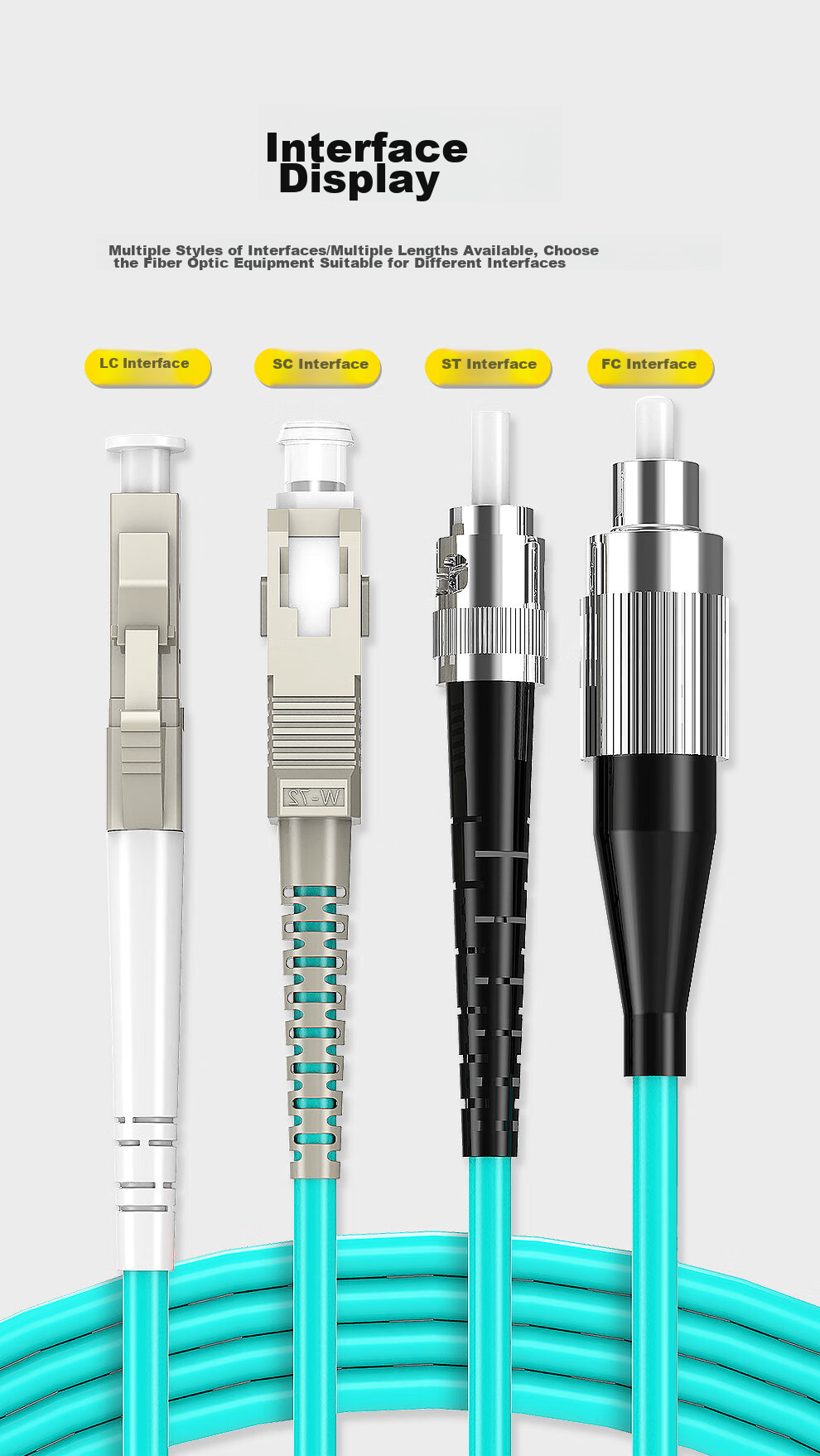 SK-LINK Fiber Optic Patch Cable, LC-LC 10 Gigabit Multi-Mode OM3 Telecom-Grade Dual-Core Fiber Optic Cable, 15 Meters, LZSH Low Smoke Zero Halogen, SK-TX10GMM 8