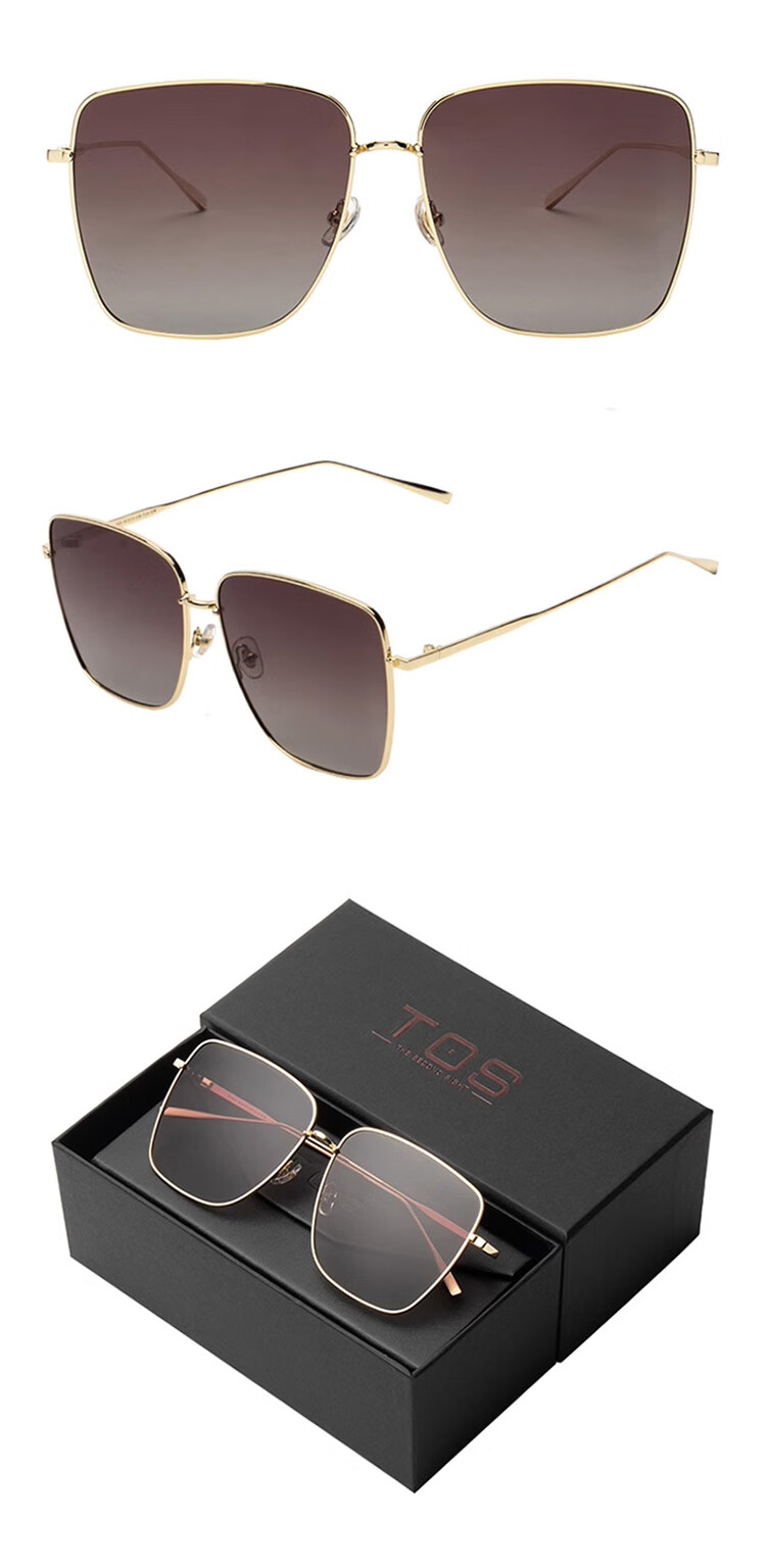 TOS Sunglasses Unisex Polarized UV Protection Large Frame 2024 Summer Driving Eyewear 13