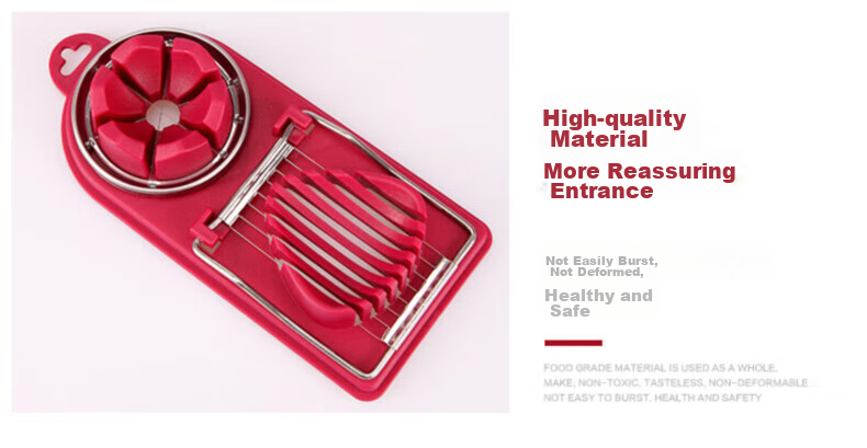 Jingmao Multifunctional Egg Cutter, Stainless Steel Egg Cutting Tool, Household Device for Cutting Preserved Eggs And Century Eggs, Separator And Slicer 16