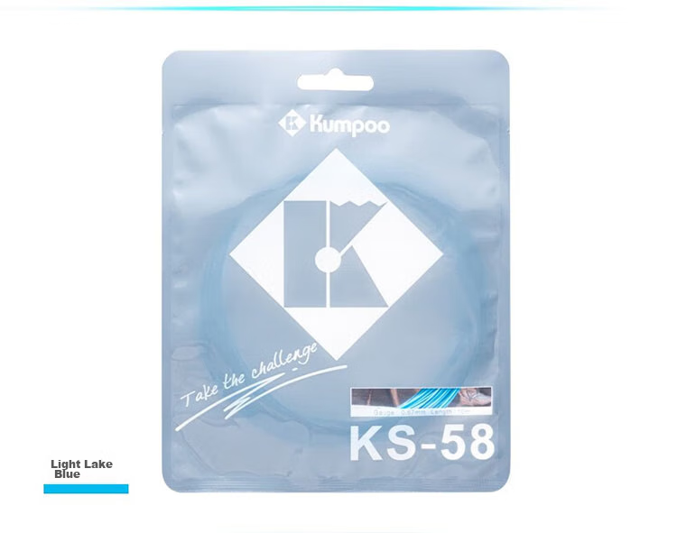 KUMPOO Badminton Racket String, High Elasticity, Durable, Ball Control, KS-58 KUMPOO String KS58, High Elasticity, Durable, Royal Blue 9