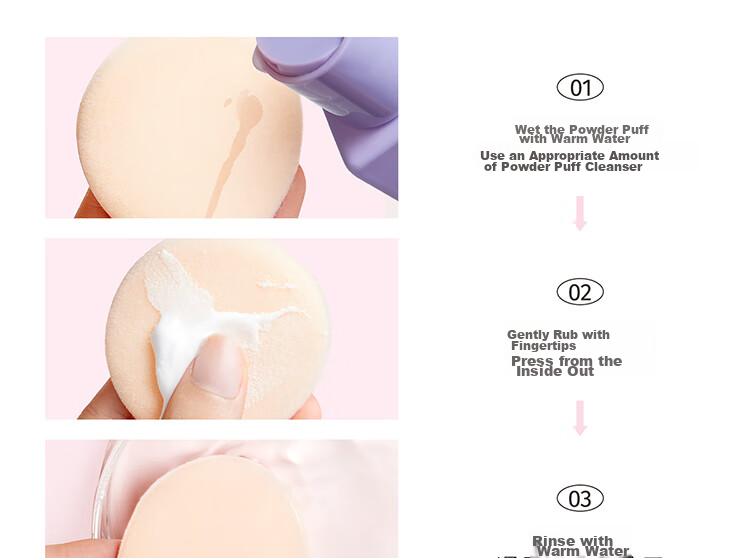 Everbab All-Purpose Powder Puff Set, Beauty Blender Cushion Foundation Specialized 19