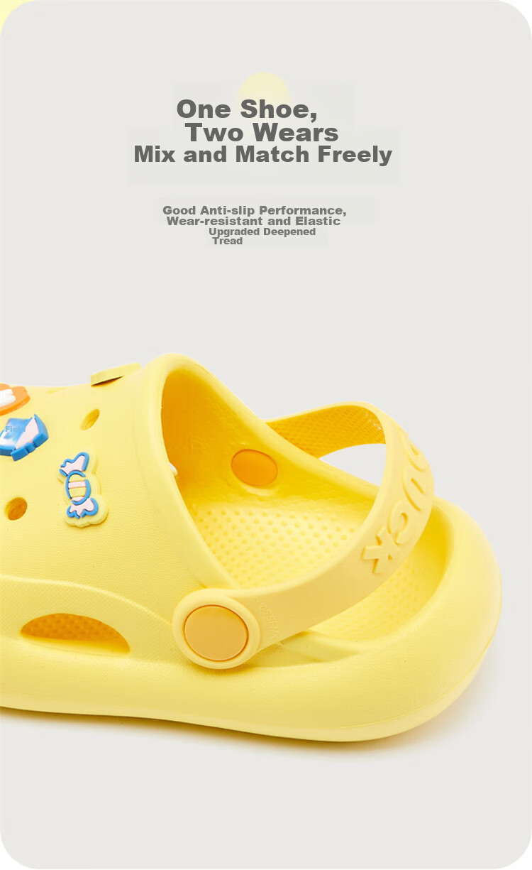 B.Duck Children's Slippers, Boys And Girls Indoor Sandals, Baby Home Slippers, Toddler Clogs, 5902 Green, Size 20 4