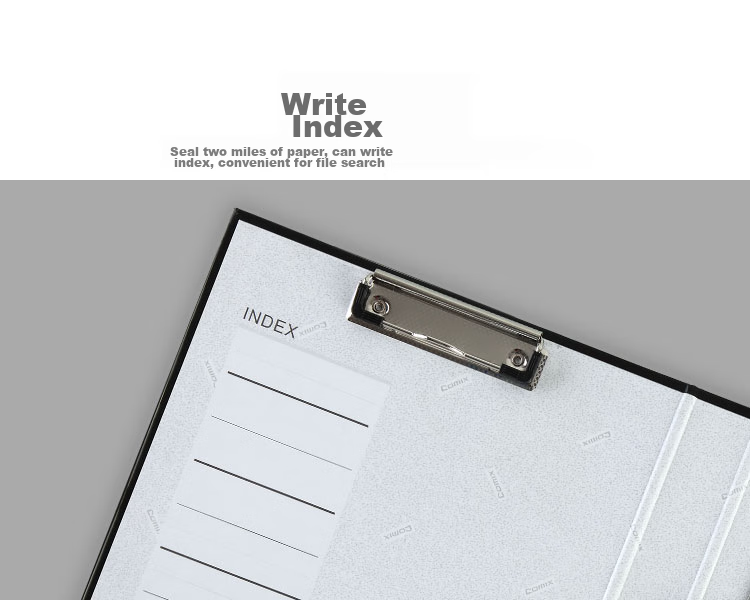 COMIX A4 Long Clip + Board Clip, Cardboard File Folder/document Folder/blue NO.333 5