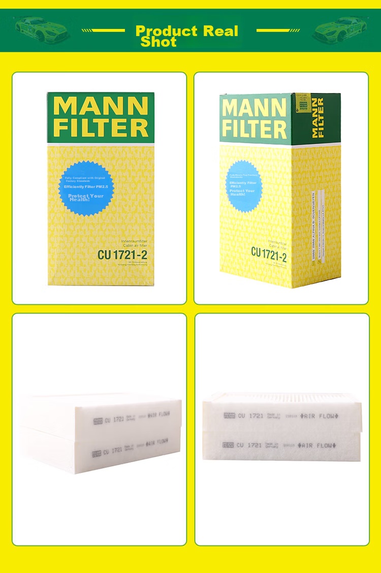 MANNFILTER Air Conditioning Filter, Air Conditioning Filter Element, Air Filter CU1721-2, Compatible with BMW X3/X4 Series 20i 28i 35i 9
