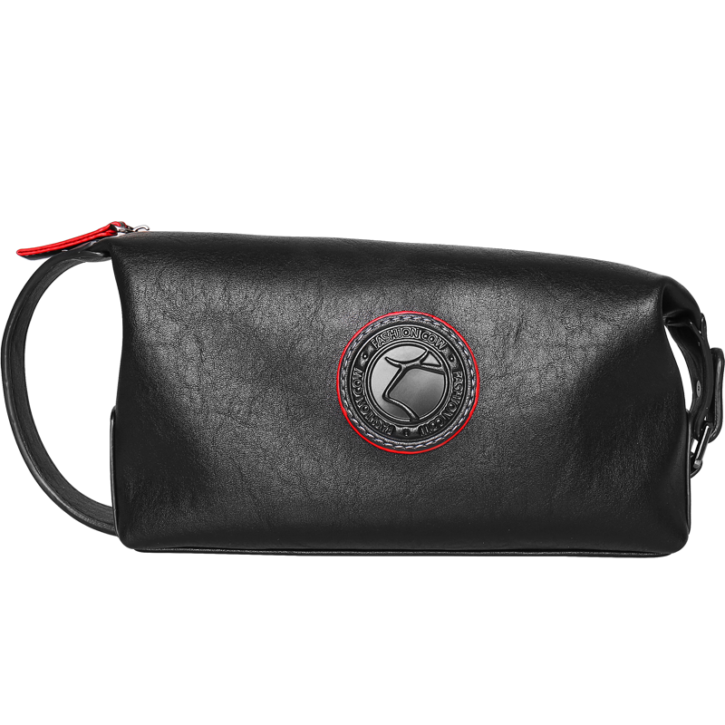 COW Men's Clutch Bag, Trendy And Stylish Handbag, Fashionable Casual Large Clutch Bag, Men's Gift, 9821 Red Label