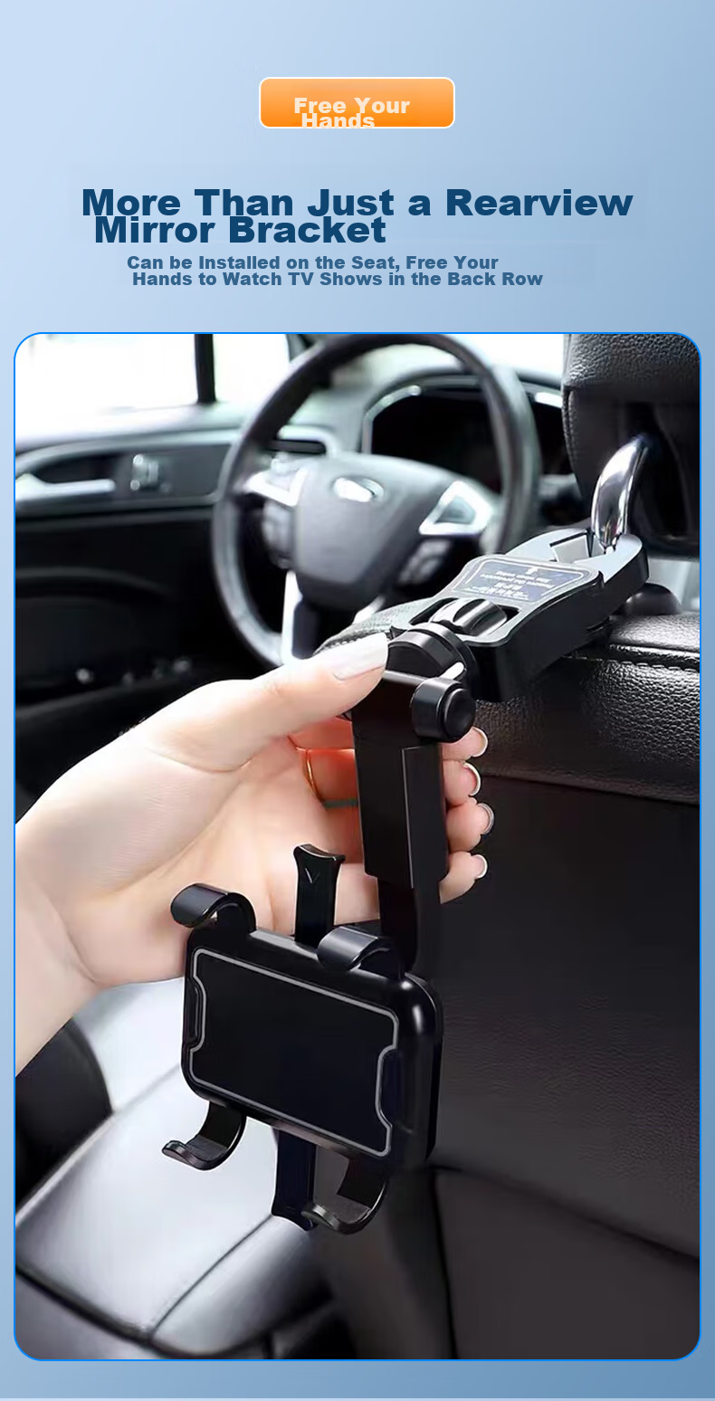 KOOLIFE Rearview Mirror Phone Holder, Car Phone Mount Universal Multifunctional AR Navigation Bracket with Rotating And Extendable Desig 10