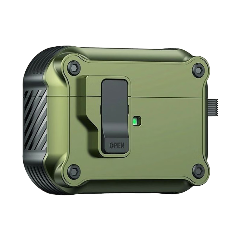 TRUST ME AirPods Pro Second Generation Protective Case, Pro2 Shockproof Magnetic Protective Cover, Apple Wireless Bluetooth Earphone Case, Anti-Loss Detachable Smart Pop-Up Lid, Gree