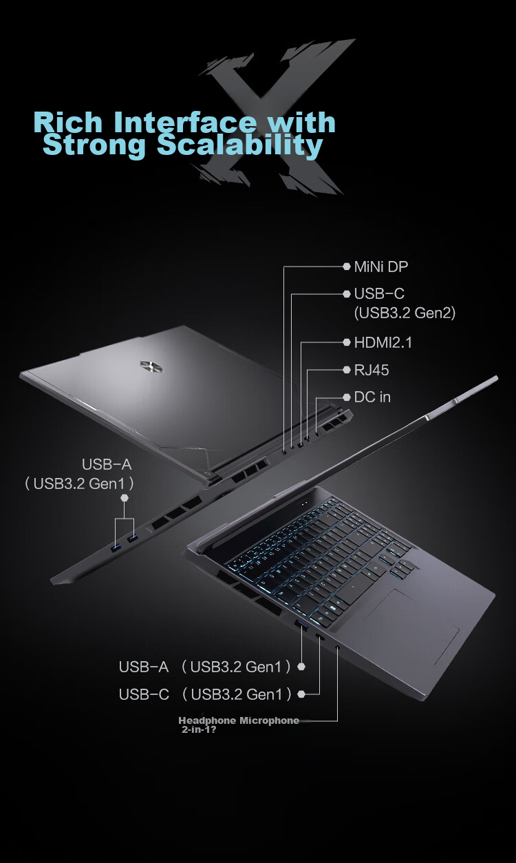 MECHREVO Aurora X 2026 National Subsidy Gaming Laptop (U7-251HX 16GB 1TB RTX5070 2.5K 300Hz Gray) 14