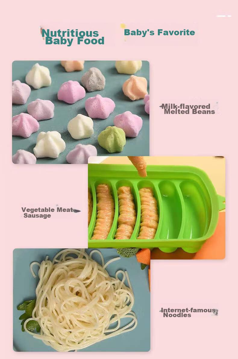 COOKSS Baby Food Mold, Disposable Piping Bags, Piping Tips, Baby Food Tools, Cream Squeezing Bags, Baking Set 3