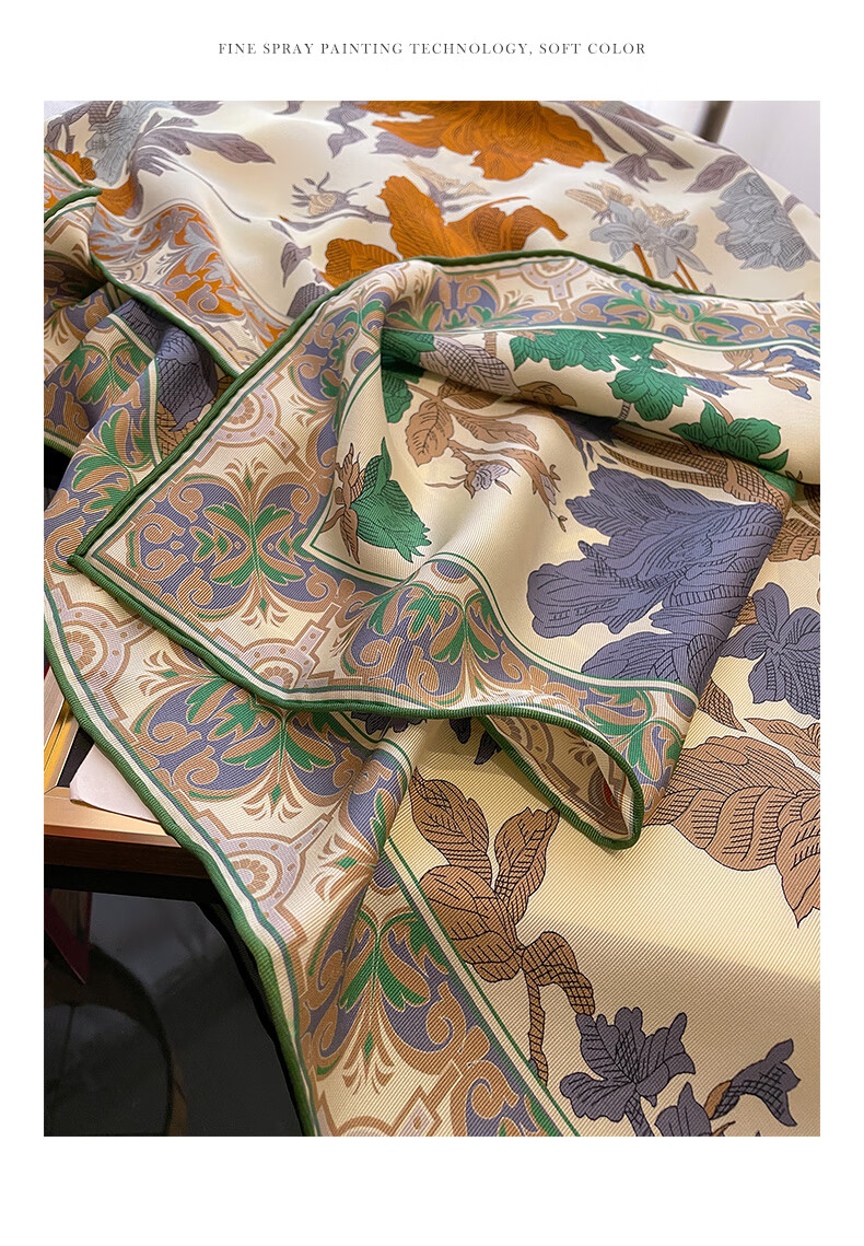Hangsilu 22 Micron Silk Scarf for Women, Iro Silk Shawl, Birthday Gift for Mom And Elders, High-End Mid-Autumn Festival Present 16