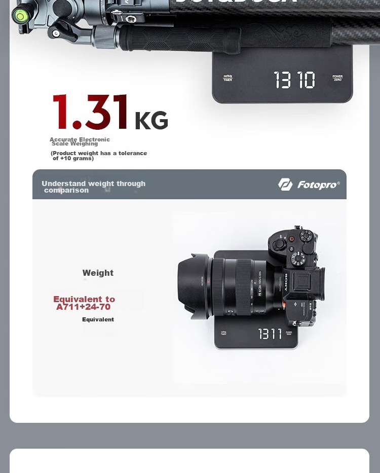 Fotopro X Joy Collaboration Edition, Flying One, Horizontal And Vertical Shooting Hydraulic Head, Carbon Fiber Camera Mirrorless Photography And Videography Tripod, Original Carbon Gray, Includes Phone Clamp 9