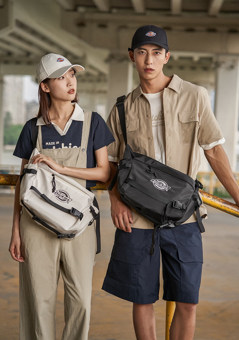 Dickies Crossbody Bag, Large Capacity Shoulder Bag for Men And Women, Multi-Compartment Lightweight Cycling Bag, DK Messenger Bag, Travel Satchel, Commuter Bag 11