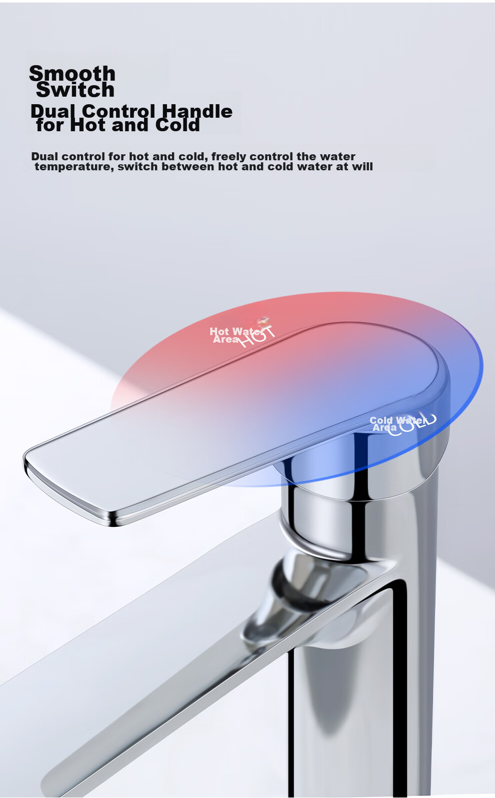 Larsd Basin Faucet Hot And Cold Water Bathroom Cabinet Alloy Washbasin Faucet Sink Tap LD6701 8