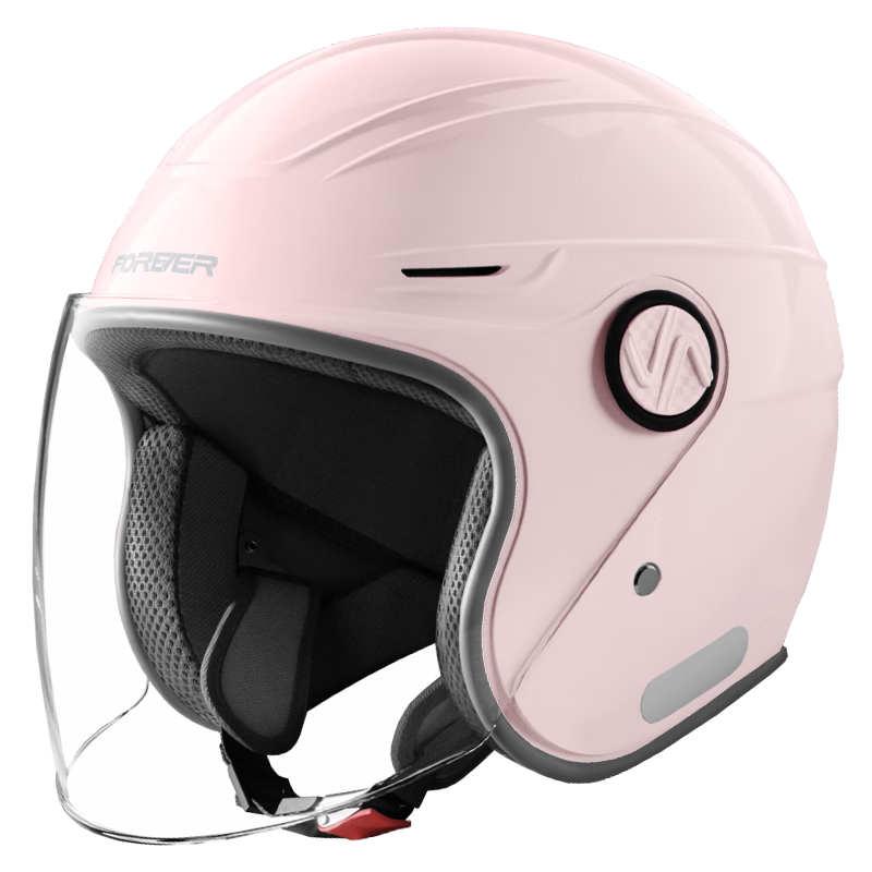 Yongjiu 3C Certified Helmet, Electric Scooter Autumn And Winter Windproof Warm All-Season Universal Women's Men's Electric Scooter Safety Helmet Motorcycle High-Definition 501 [Cherry Blossom Pink]