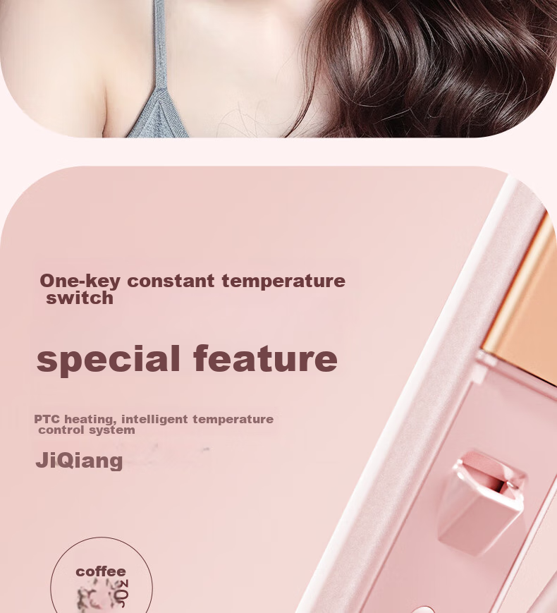 AUX Straight Hair Iron for Women, Bangs Clip, Curl Straightener, Long-Lasting Styling, Dual-Purpose Straight And Curl Iron, Hair Curling Tool, Upgraded Ceramic/ionic Dual Protection Hair Care Gift 18