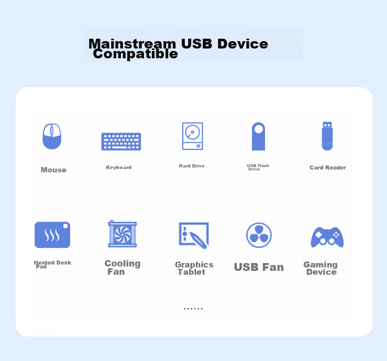 Acasis USB 3.1 Hub, 7-Port Expansion Dock, Independent Control Hub, Individual Switch Expansion Adapter, Compatible with Apple Mac Laptops, Expansion Dock HS-707MG 10Gbps 15