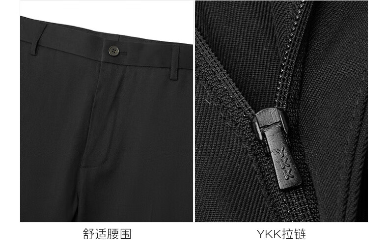 G2000 [Anti-Static] Spring And Autumn Mall Matching Business Commute Soft Comfortable Formal Dress Pants, Black, Size 32 15