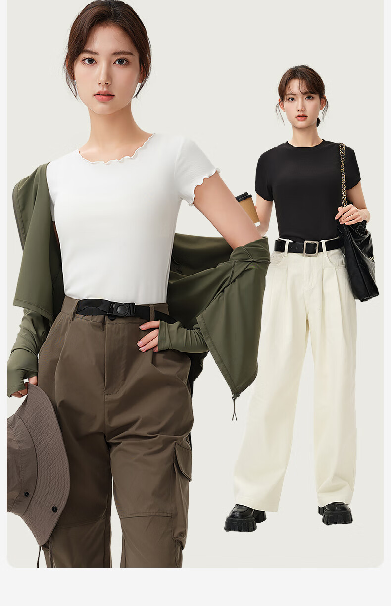 Jianyun Modal Cotton Women's Slim Fit Short Sleeve Thin Base T-Shirt Summer Wear 27