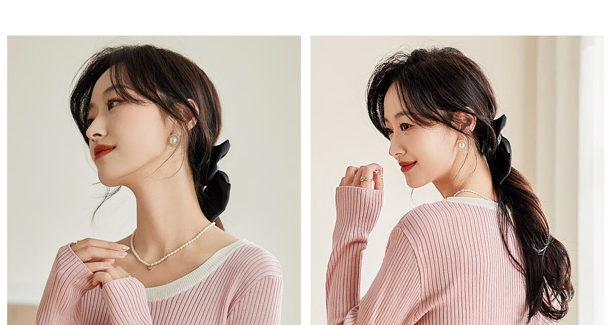 PinCai Women's Knit Sweater, Early Autumn Round Neck Bow Embroidery Knit Top, Slim-Fit Base Layer Sweater P143Z3009 33