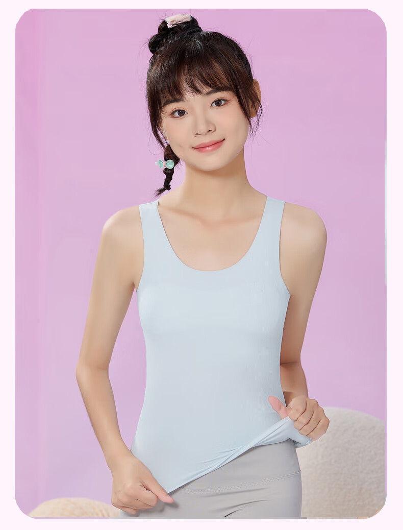 YUZHAOLIN Girls' Underwear for Puberty, Ages 12-16, Long Style, for Middle And High School Students, Teenage Girls' Bra, Girls' Camisole 16