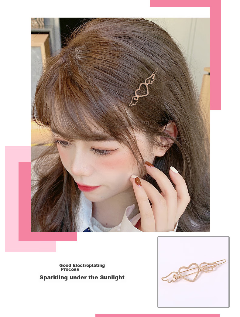 Dijing Sweet Side One-Word Hair Clip Hairpin for Women 2026 High-End Hair Accessory Birthday Children's Day Gift 7
