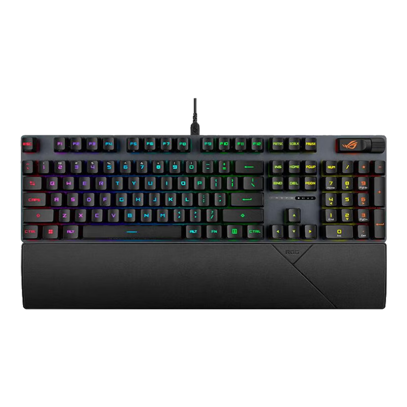 ROG Warrior 2 RX Mechanical Keyboard Wired Gaming Keyboard with RX Blue Switches RGB Backlight Black Myth: Wukong/LPL Waterproof And Dustproof Keyboard 104 Keys Black