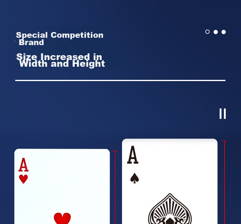 Wangjing Poker Guandan Special Playing Cards, Duan Dian Competition Dedicated Blue Core Durable Double Decks Large Print Playing Cards, Red, 10 Decks Per Pack 9