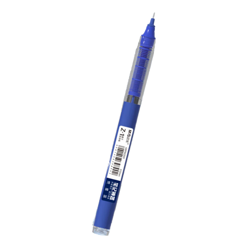 M&G 0.5mm Blue Quick-Dry Gel Pen Liquid Rollerball Homework Signature Pen Full Needle Tube 6-Pack ARPM2002B