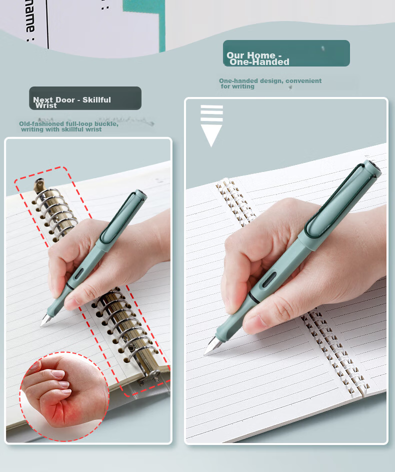 Wengu English Spiral Notebook, 80 Sheets, Simple Design, Aesthetically Pleasing, College Student Homework Book, Office Work Journal, SXQ-008 3