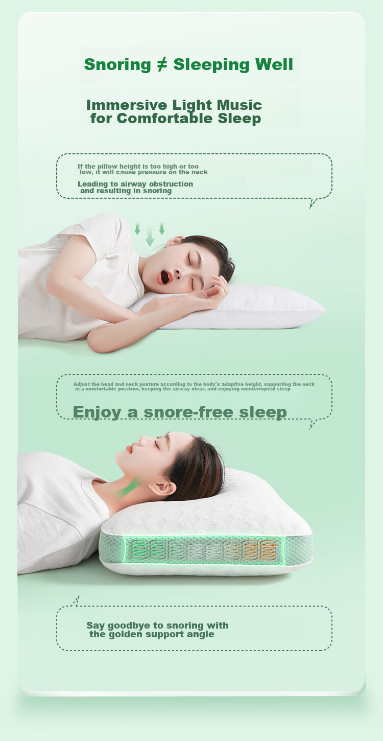 Jinxiangshu Thai Natural Latex Pillow Spring Mattress Core Cervical Pillow Side Sleeping Anti-Snoring Adult Special Gift Box Set 4