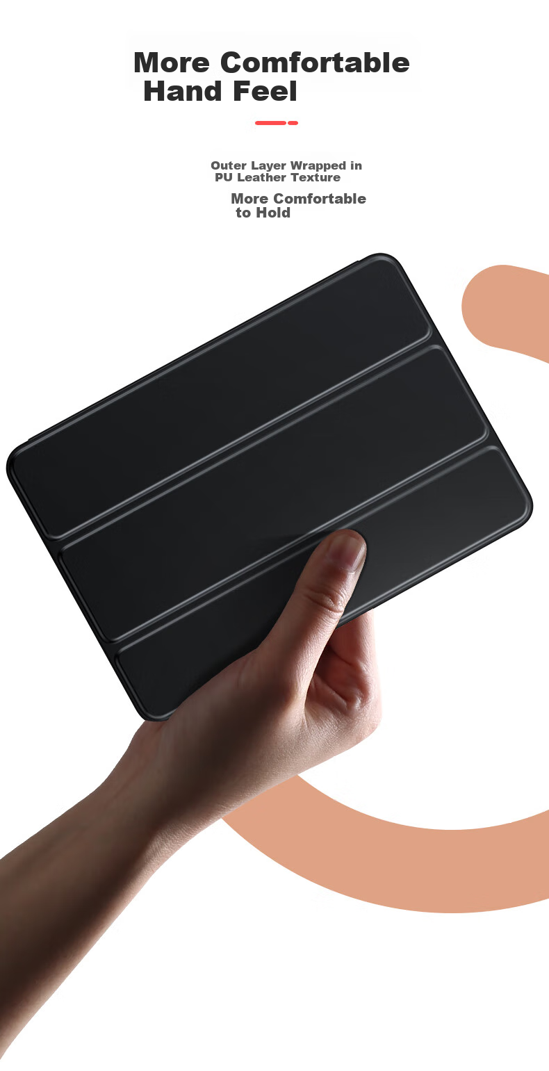 BIAZE Compatible with Honor MagicPad 10 (2025 Model) Protective Case, Universal Soft Light Version Tablet Computer 12.1-Inch Protective Cover, Shockproof Smart Sleep Mode PB604-Kongang Black 2