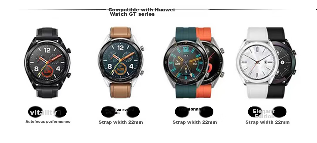 Watchbond Compatible with Huawei Watch 6/6 Pro/5 Strap, GT7/6/5/4/GT7 Pro/6 Pro/GT3/Buds2 Strap, Magnetic Silicone Sports Style 46mm Wristband 18
