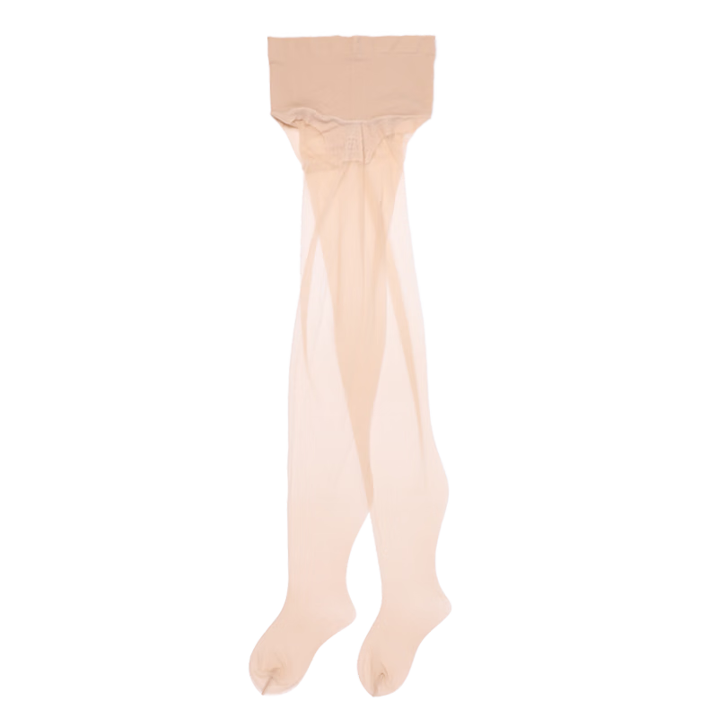 Laimi Runsi [0.01] High Waist Deep Crotch Seamless Ultra-thin Silky Pantyhose Light Black XL (Closed Crotch)