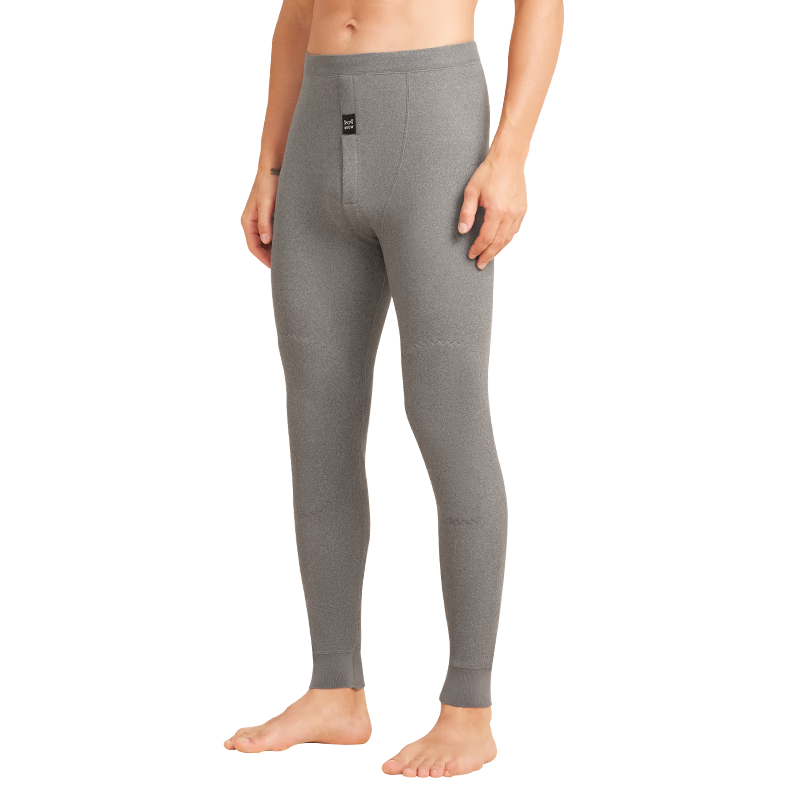MiiOW [German Wool And Silk Knee-Length Pants] Men's Thermal Underwear, Fleece-Lined Thick Autumn Pants, Base Layer Cotton Pants for Me