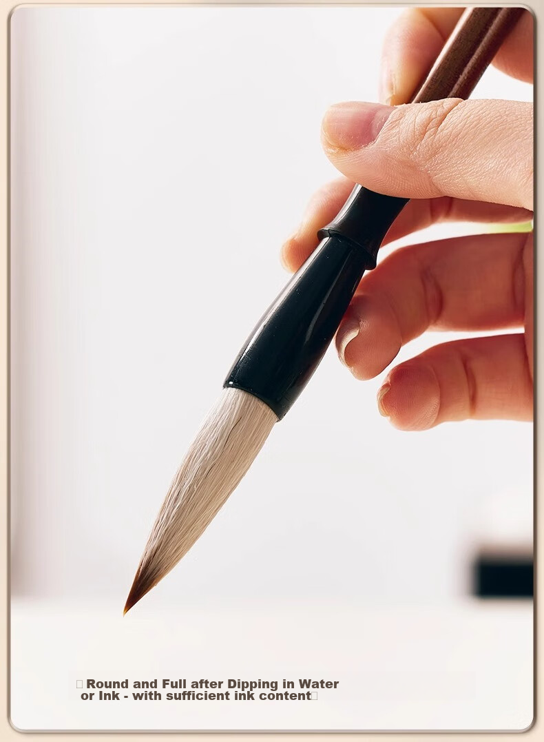 Yushuihu Calligraphy Brush Set for Beginners, Elementary School Students, Chinese Painting, Medium-Sized Wolf Hair, Medium-Sized White Cloud, Medium-Sized Regular Script, Large Regular Script, Children's Practice Calligraphy Brushes for Painting And Water Writing, Beginner's Practice Kit 11