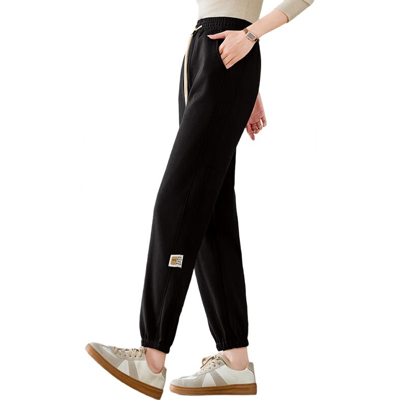 Halo Queen Women's Joggers with Elastic Waistband, Casual Pants for Spring And Autumn, Loose-Fitting Slimming Sweatpants H13QR1953