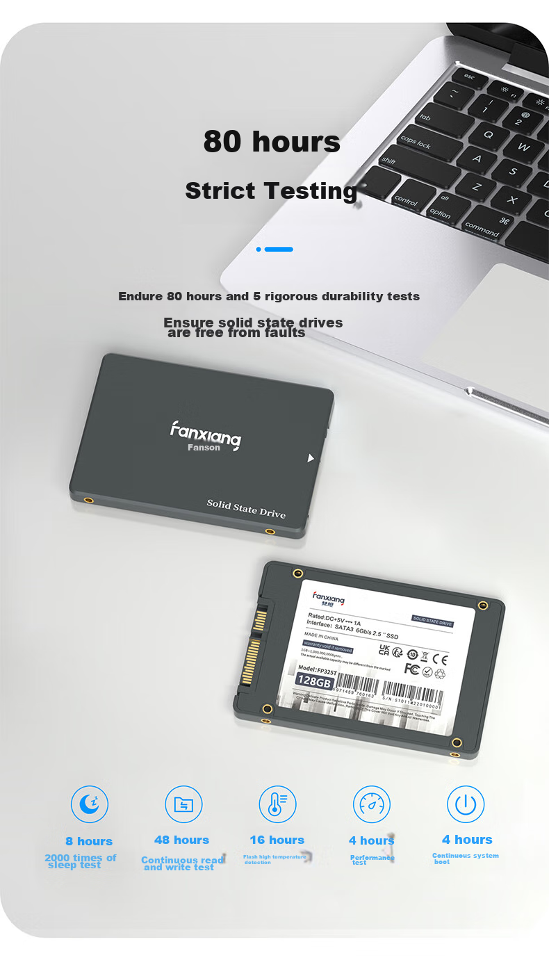 FANXIANG 512GB SSD Solid State Drive SATA3.0 Interface High-Speed Low-Power Desktop Laptop Upgrade Core Stable Component FP325T 7