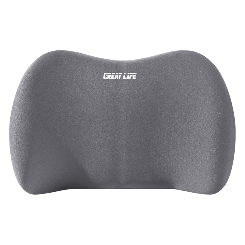 GREAT LIFE Car Lumbar Support, Driving Back Cushion, Memory Foam Backrest Pad, Office Waist Support, Car Seat Set with Lumbar Pillow