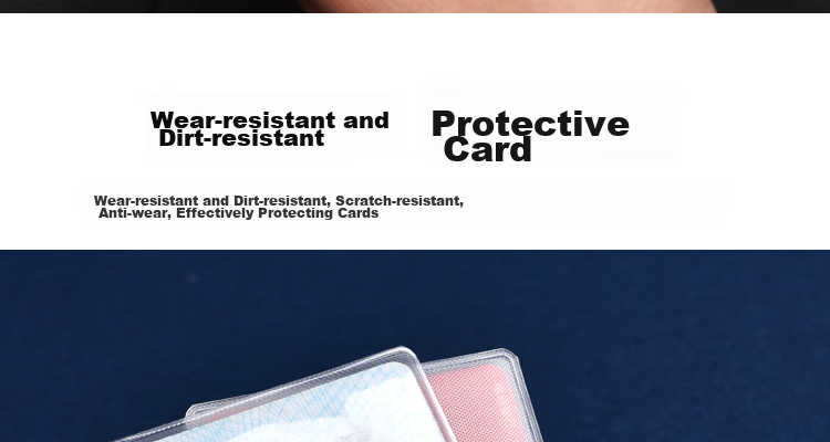 DiLe Transparent Frosted Card Holder for ID Cards, IC Cards, Social Security Cards, Bus Cards, Membership Cards, Protective Case 6513 (Pack of 40) 11