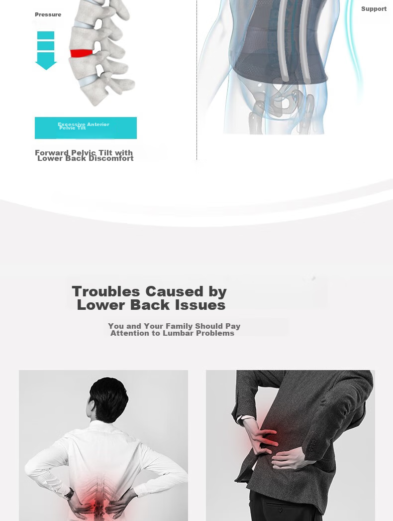 AIRPOP Back Support Belt for Herniated Disc, Lumbar Muscle Strain, And Lumbar Disc Protrusion - Summer Medical Lumbar Brace for Prolonged Sitting 4