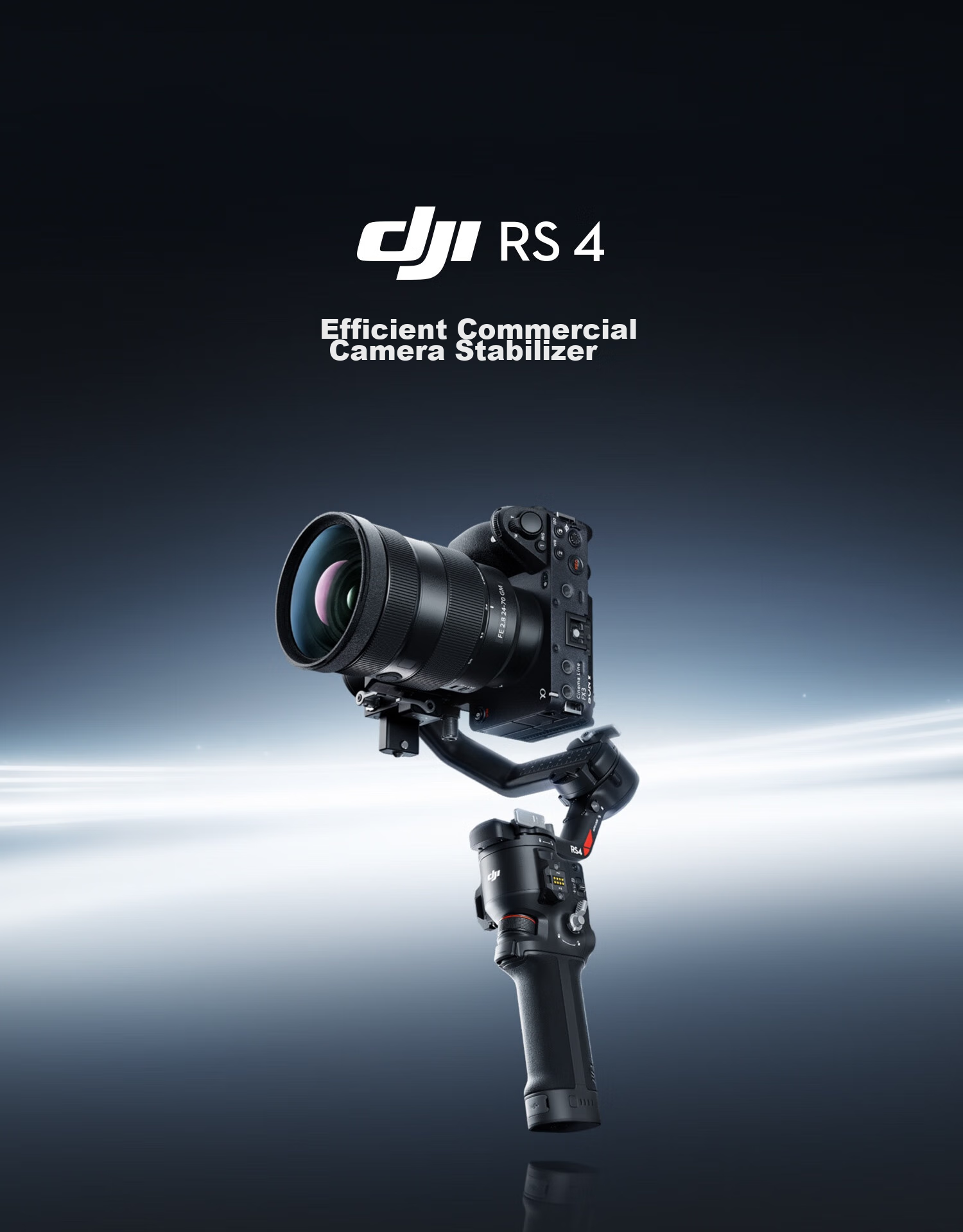 DJI RS 4 Gimbal Stabilizer, Three-Axis Anti-Shake Professional Handheld Shooting Stabilizer, 3kg Load Capacity, for DSLR And Mirrorless Camera Gimbal 1
