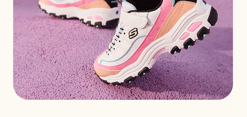 Skechers Kids' Self-Owned Milk Tea Bear Children's Shoes Autumn and Winter Girls' Sports Shoes Big Kids' Running Shoes Panda Shoes 302526L 17