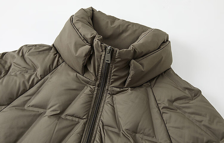 Dme [Xueyu Manyou] Winter Lightweight 90% Duck Down, Geometric Squeeze Fabric, Concealing, Warm, Short Women's down Jacket 5