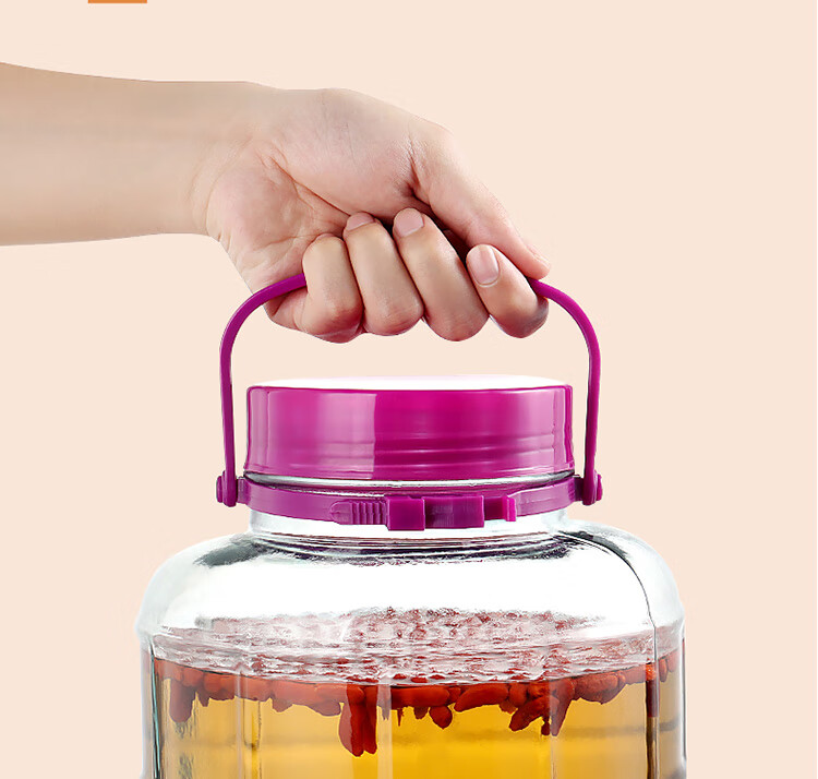 Baijie Liquor Infusion Container, Pickle Jar, Sealed Jar, Wine Bottle, Glass Jar, Wine Infusion Jar, Brew Jar, Plum Wine Bottle, 16 Ji 2