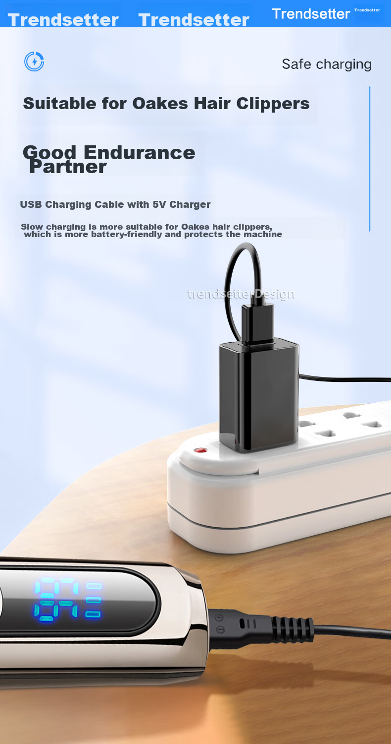 Chaofan Compatible Charging Cable for AUX Shaver, Hair Clipper Charger Cable, Power Cord Accessories for A1 A5 A6 A7 A8 S7 S8 X1 Hair Trimmer And Electric Scissors 3
